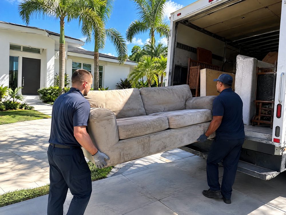 Junk Removal pro at work