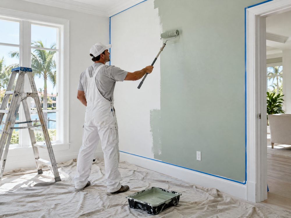 Painting pro at work
